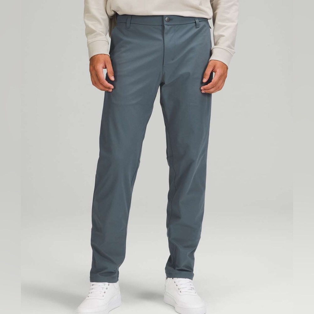 NWOT Lululemon Commission 40” Classic-Fit Pant Warpstreme Iron Blue